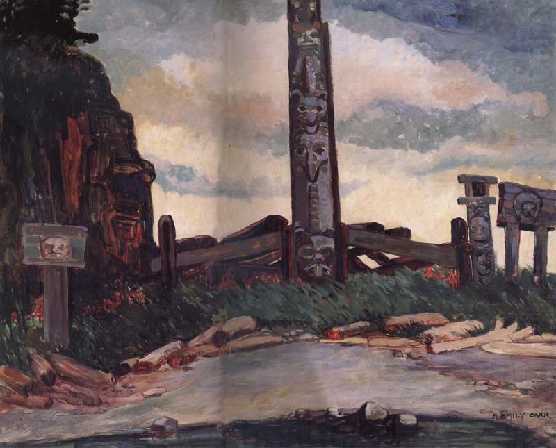 Emily Carr Totem By the Ghost Rock china oil painting image